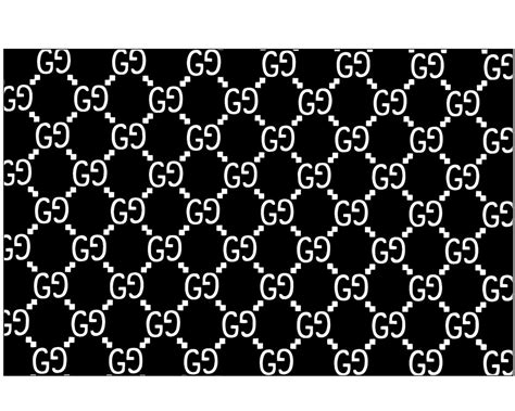 gucci pattern black and white.